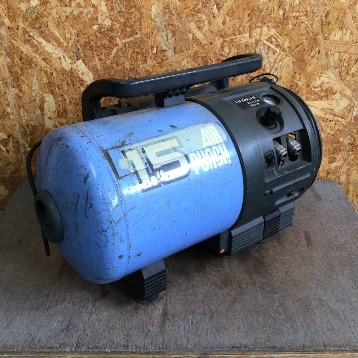 【WH-3014】中古品 HITACHI 日立 ベビコン エアコンプレッサー PA1500S