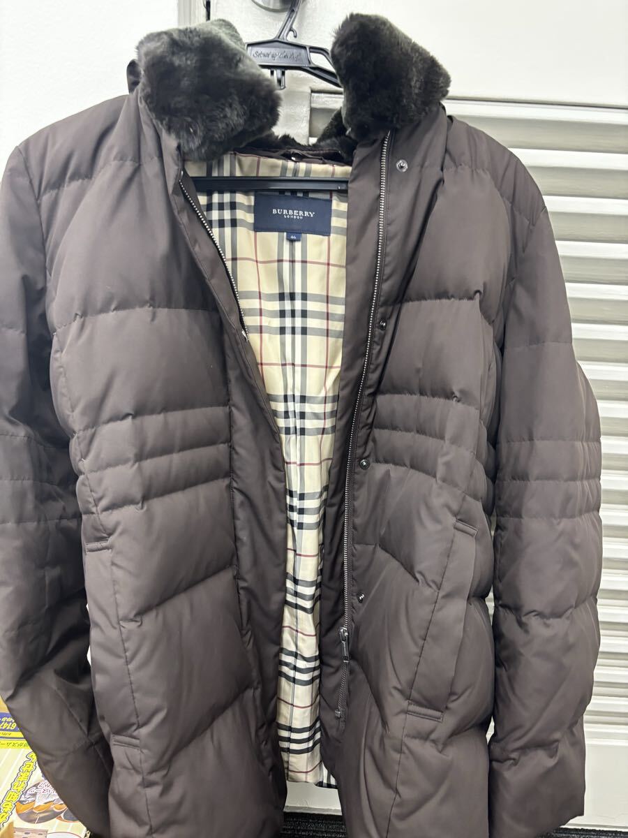 BURBERRY LONDON バーバリー ノバチェック ダウンジャケット ブラウン サイズ46