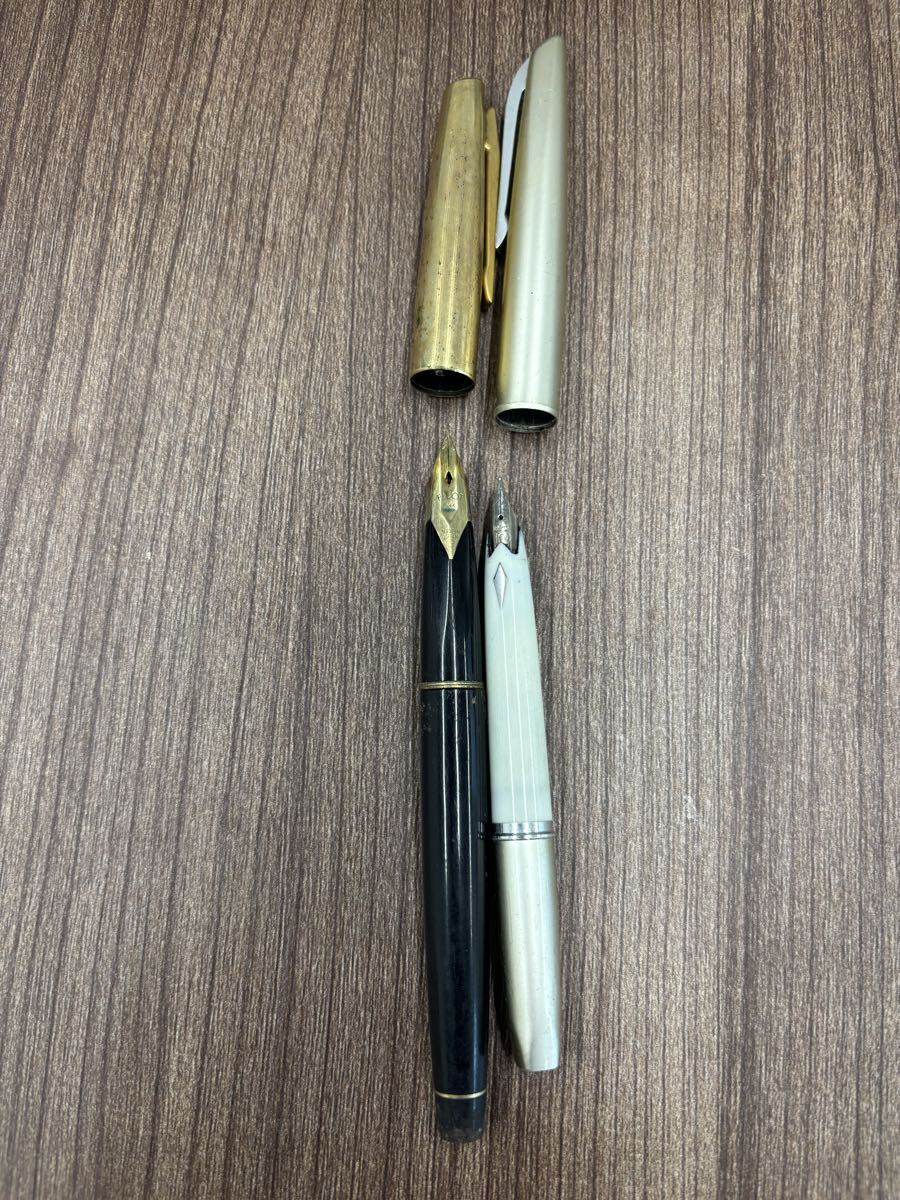 万年筆　パイロット　PLATINUMペン先 14K 18K WG 万年筆 筆記用具 PILOT プラチナ 文房具　2本まとめ