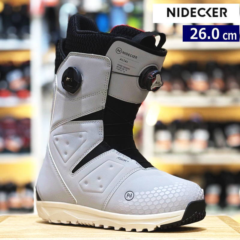 メンズ スノーボードブーツ 24-25 NIDECKER ALTAI カラー:GRAY 26cm ナイデッカー アルタイ 型落ち 日本正規品