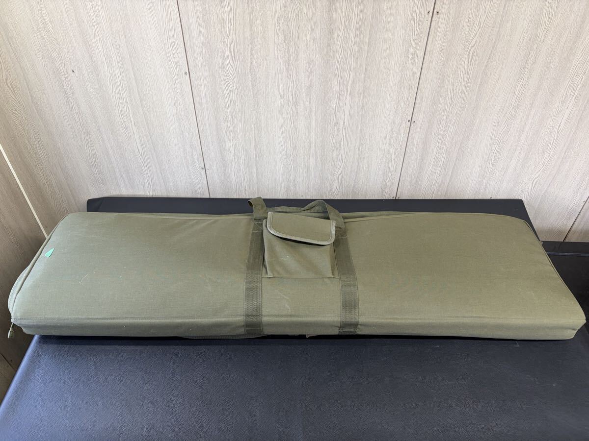 中古品☆ミリタリー バッグ ライフル ガンケース ソフトケース 130cm オリーブ サバイバルゲーム 収納 