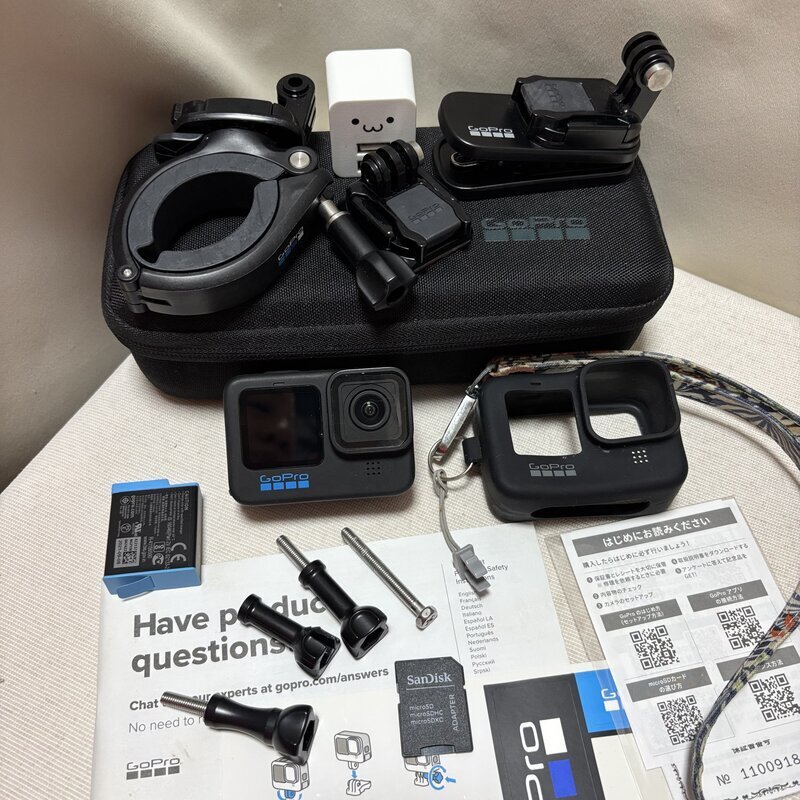 動作確認済 Go Pro BLACK ゴープロ アクションカメラ その他美品 IW606AD06GPR