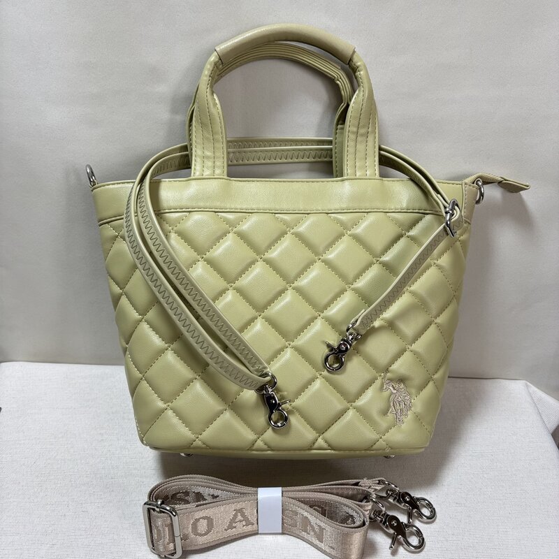 極美品 未使用級 U.S.POLO ASSN. ユーエスポロアッスン トートバッグ ショルダーバッグ 2WAY カーキ グリーン系 IW607AB08PLA_80