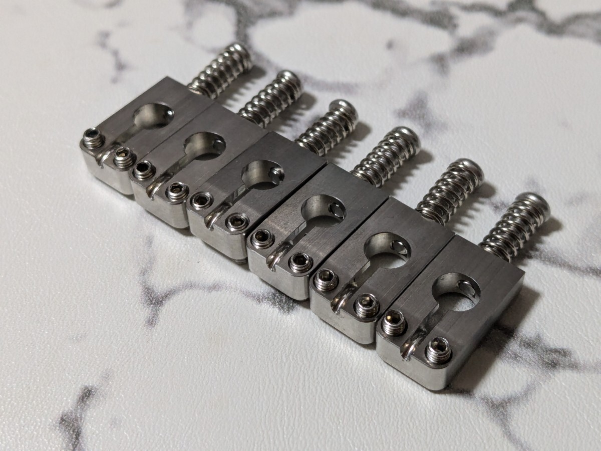 約10.5 　ステンレス　サドル ×6　SET ギター用