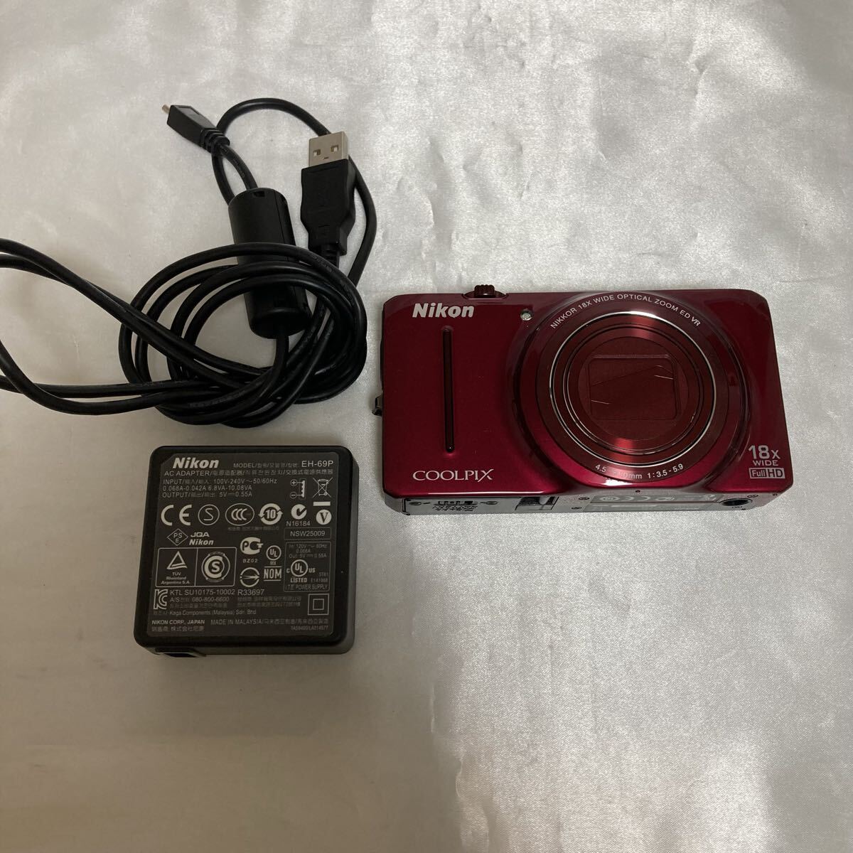 【動作未確認】Nikon ニコン COOLPIX S9300 クールピクス コンパクトデジタルカメラ レッド