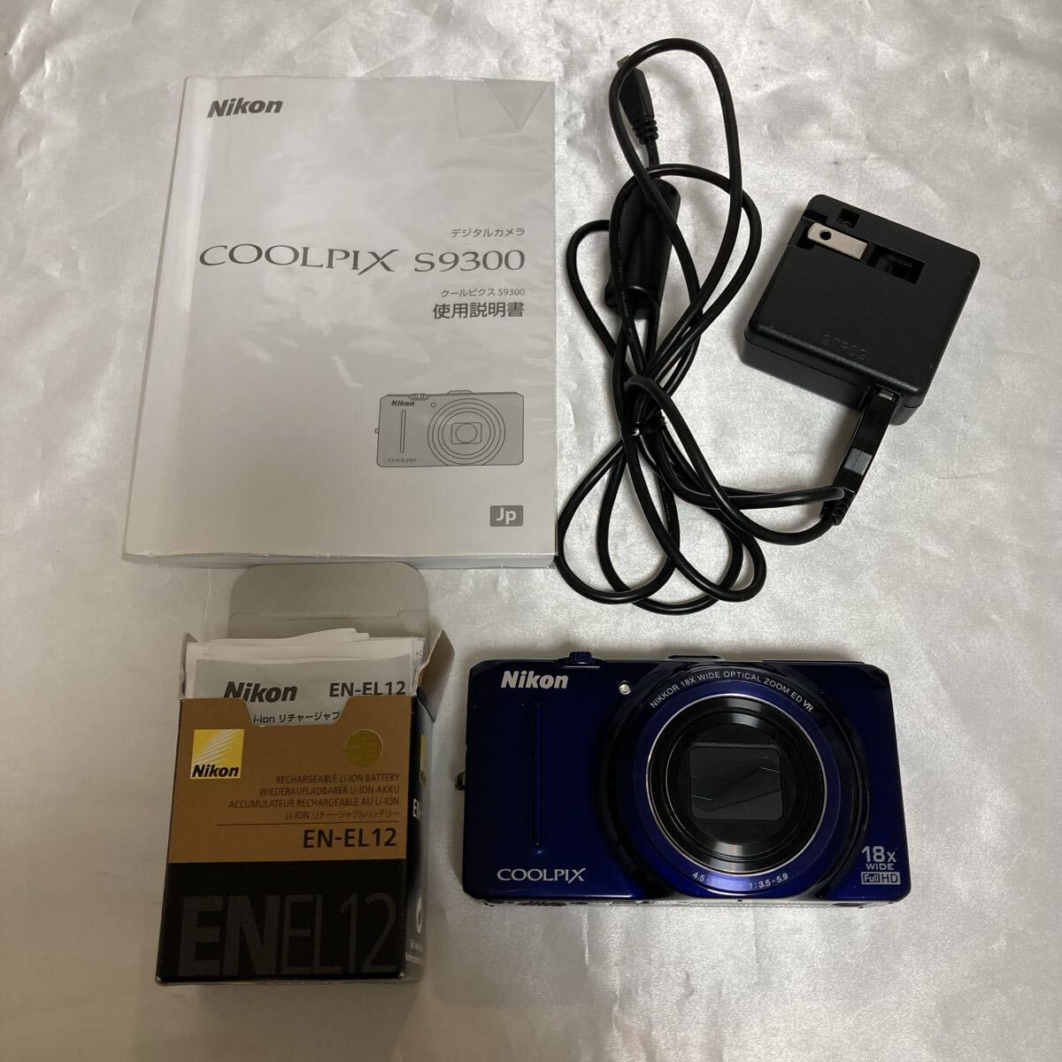 【動作確認済み】Nikon ニコン COOLPIX S9300 クールピクス コンパクトデジタルカメラ ネイビーブルー