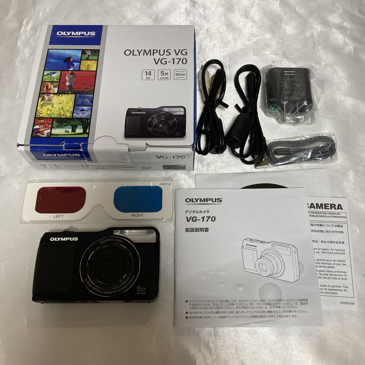 【動作確認済み】OLYMPUS オリンパス VG-170 コンパクトデジタルカメラ ブラック