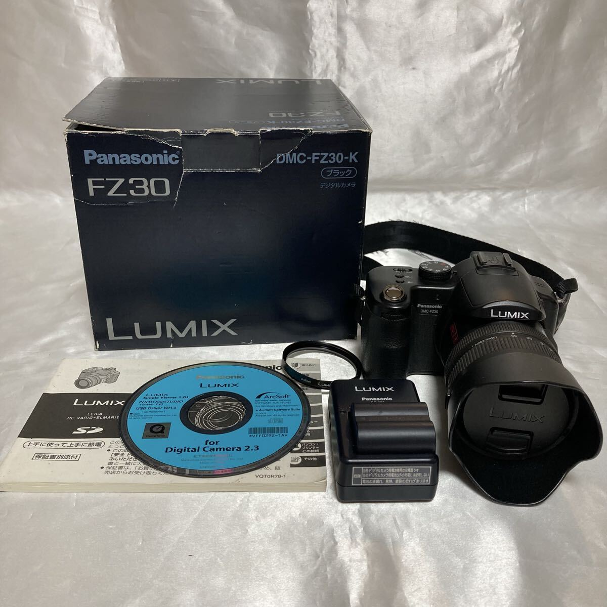 【動作未確認】Panasonic パナソニック LUMIX ルミックス DMC-FZ30-K デジタルカメラ ブラック