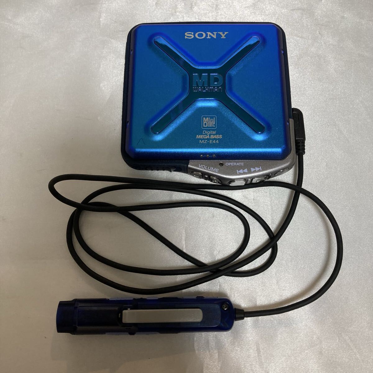 【動作未確認】SONY ソニー MD WALKMAN MDウォークマン MZ-E44 ブルー