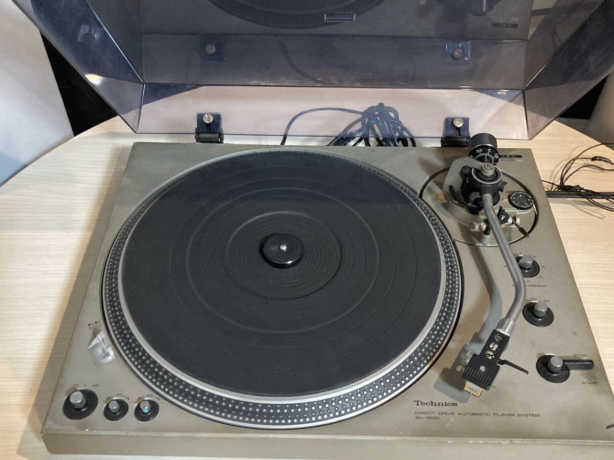 【通電確認済】 Technics SL-1600 テクニクス ターンテーブル レコードプレーヤー レトロ オーディオ機器 