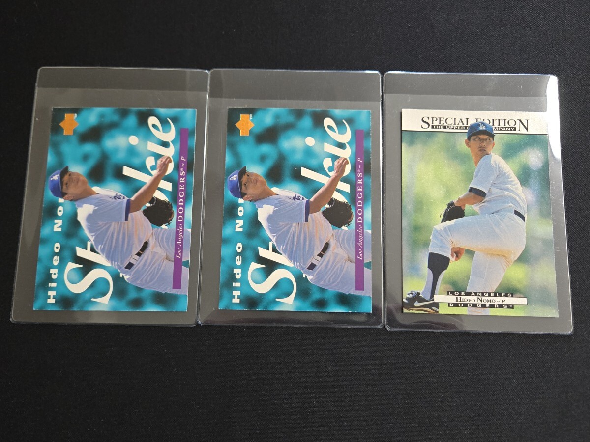 希少 1995 MLB カード UPPER DECK 野茂英雄 Hideo Nomo ルーキー 3枚セット