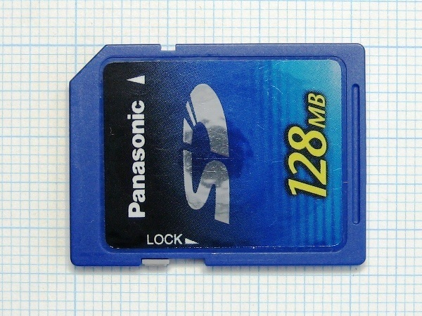 ★Panasonic ＳＤメモリーカード １２８ＭＢ 中古★送料８５円・１８５円
