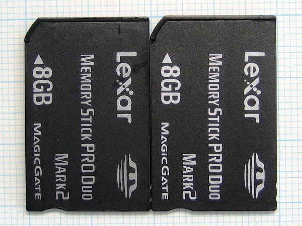 ★Lexar メモリースティック PRODuo ８ＧＢ ２枚 中古★送料８５円・１８５円