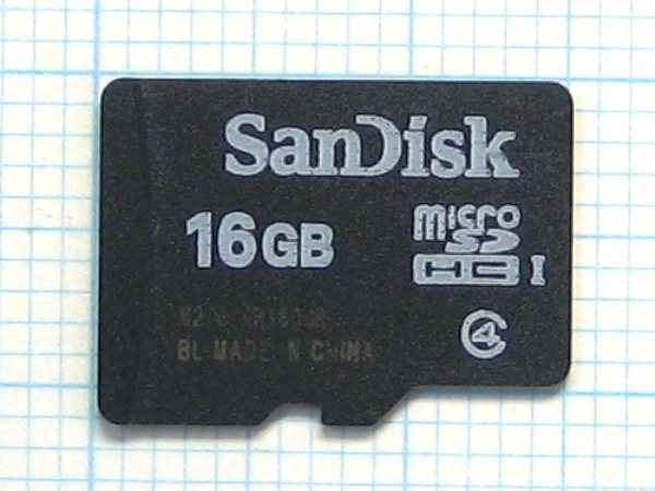 ★SanDisk micro SDHC メモリーカード １６ＧＢ 中古★送料８５円・１８５円
