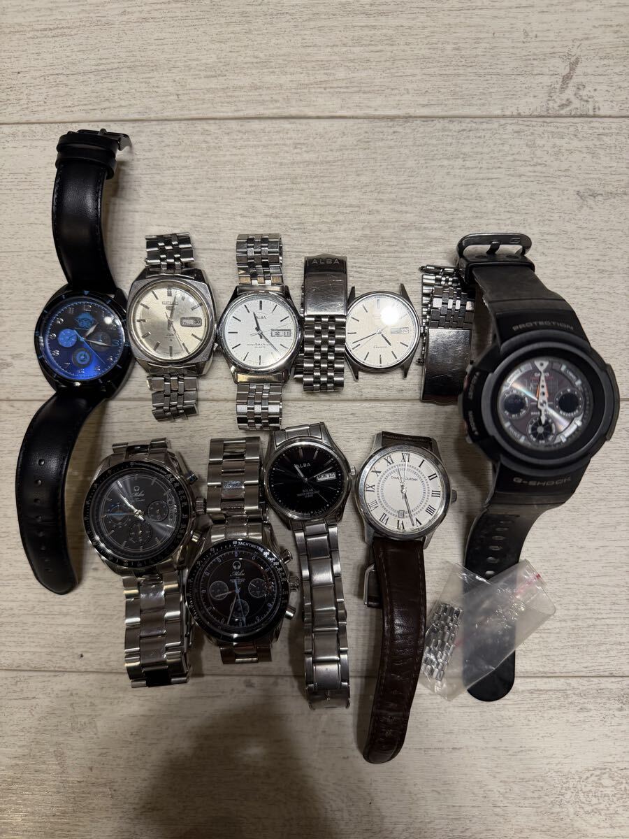 【PO-a】 腕時計まとめ　 SEIKO CASIO G-SHOCK アルバ　自動巻き　クォーツ　 時計　現状品　一円スタート　 セイコー　その他　