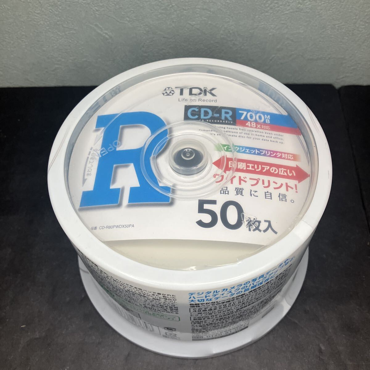 TDK データ用CD-R 50枚入　新品未開封品　CD-R80PWDX50PA