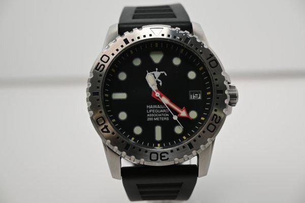 ●HAWAIIAN LIFEGUARD 5500 200m防水 ダイバー メンズ腕時計