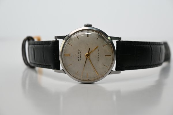 SEIKO セイコー MARVEL マーベル 17石 彫りインデックス 手巻き メンズ腕時計 稼働品