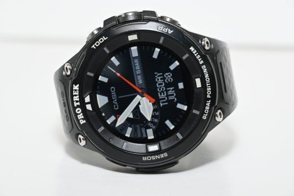 ●CASIO カシオ PRO TREK Smart WSD-F20 GPS Wear OS スマートウォッチ メンズ腕時計 稼働品