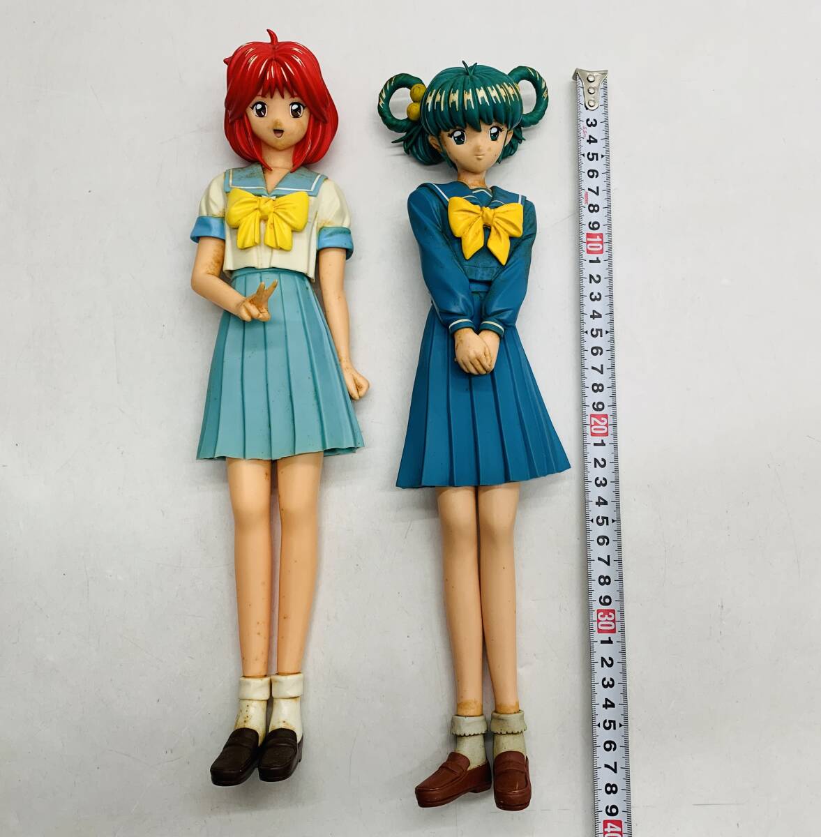 ジャンク 当時物 ときめきメモリアル 1/5スケール ソフビフィギュア 海洋堂 朝日奈夕子 館林見晴 