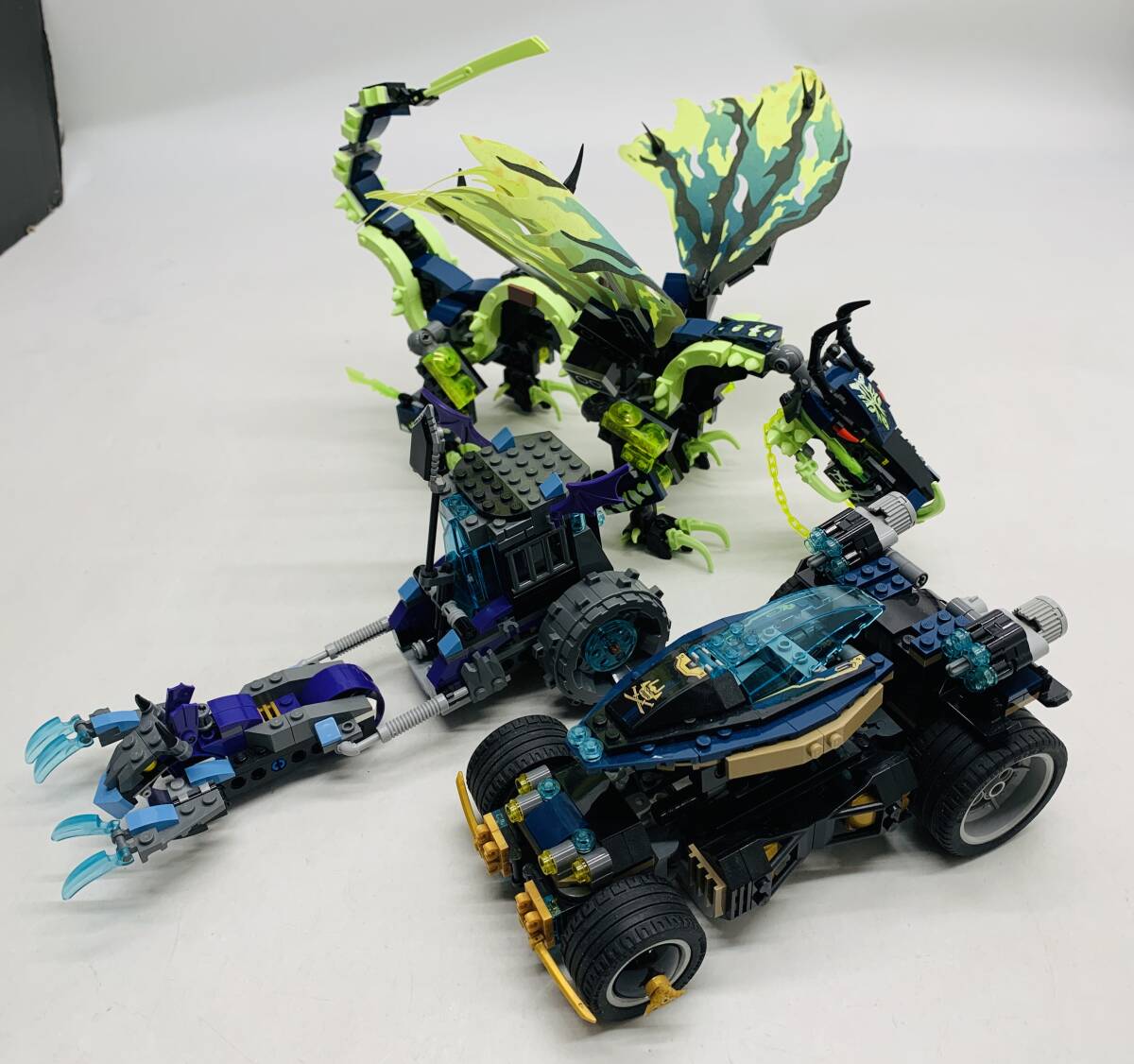 LEGO レゴ 3点セット ゴーストモロードラゴン ネックスナインガギヅメガーゴローラー ダブルランチャーメカバギー