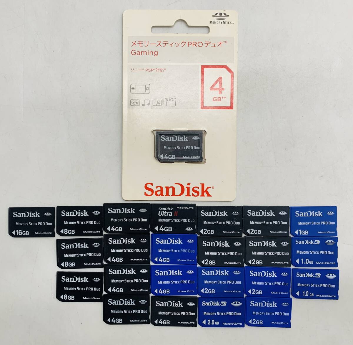 SanDisk（サンディスク） PSP対応 メモリースティック MEMORY STICK Pro Duo まとめ売り ※動作確認・初期化済