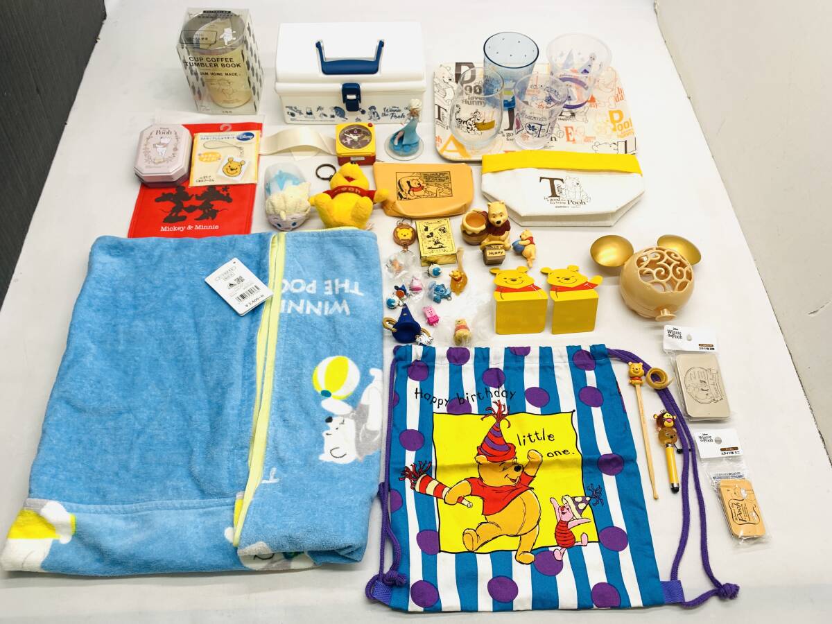 ディズニー くまのプーさん 他キャラクターグッズ まとめ売り ファブリック ランチグッズ・収納 ぬいぐるみマスコットなど