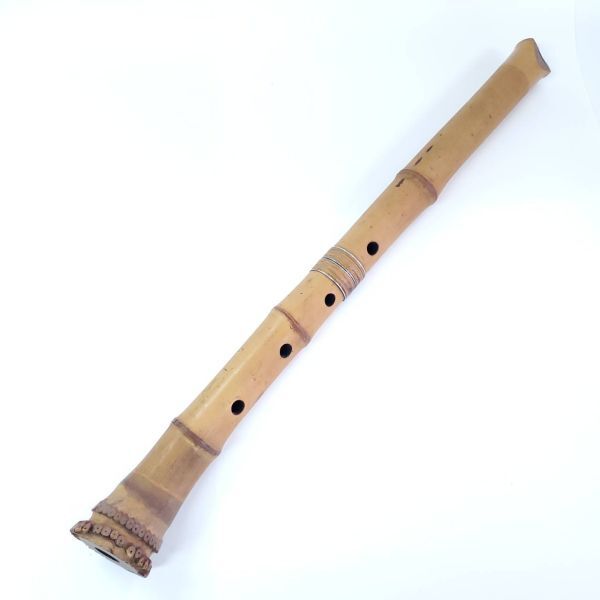 [60/B6-134/251212/924/1837/IR1200] 尺八 和楽器 全長約55ｃｍ 現状品