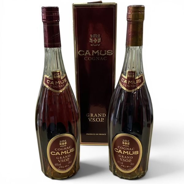 [100/B6-166/260425/11751/2067/SK400] 酒 CAMUS GRAND VSOP 700ml 40% ブランデー コニャック まとめ2本 未開栓