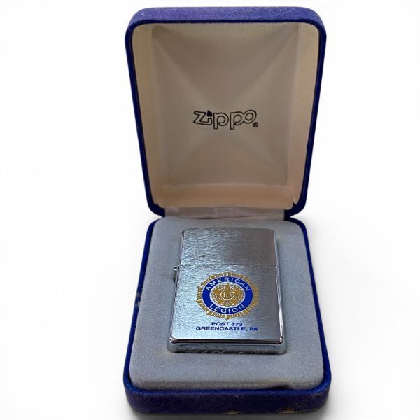 [60/B6-160/260406/12377/4300/SA300] Zippo ジッポー AMERICAN LEGION POST373 オイルライター 喫煙具 着火未確認 現状品