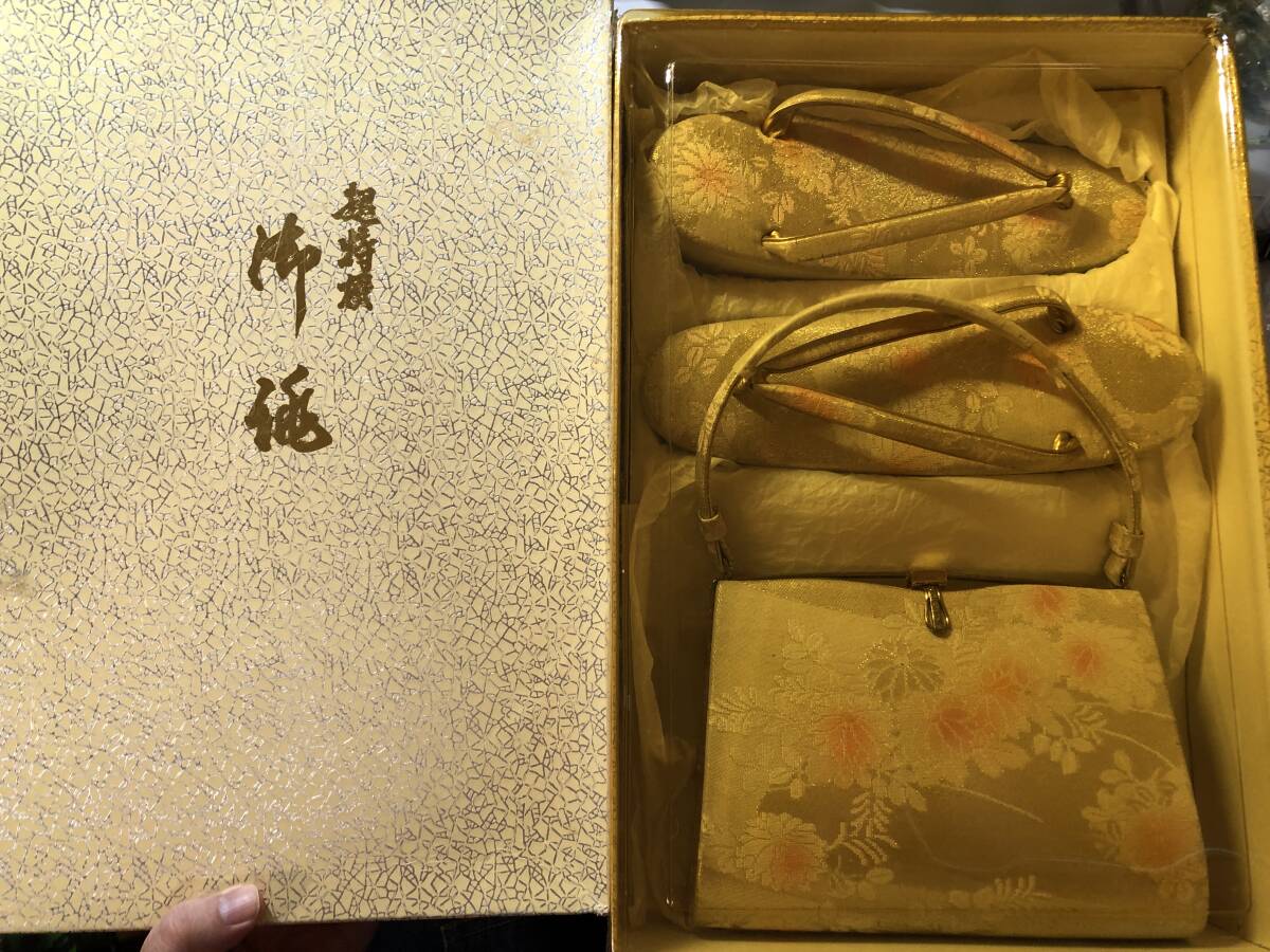 未使用　草履・ハンドバッグセット　