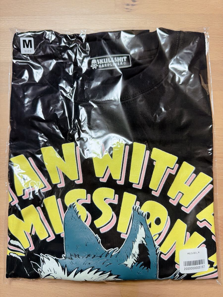 新品 未使用 未開封 MAN WITH A MISSION マンウィズアミッション マンウィズ SKULLSHIT コラボ 15周年 Tシャツ ブラック Mサイズ 限定