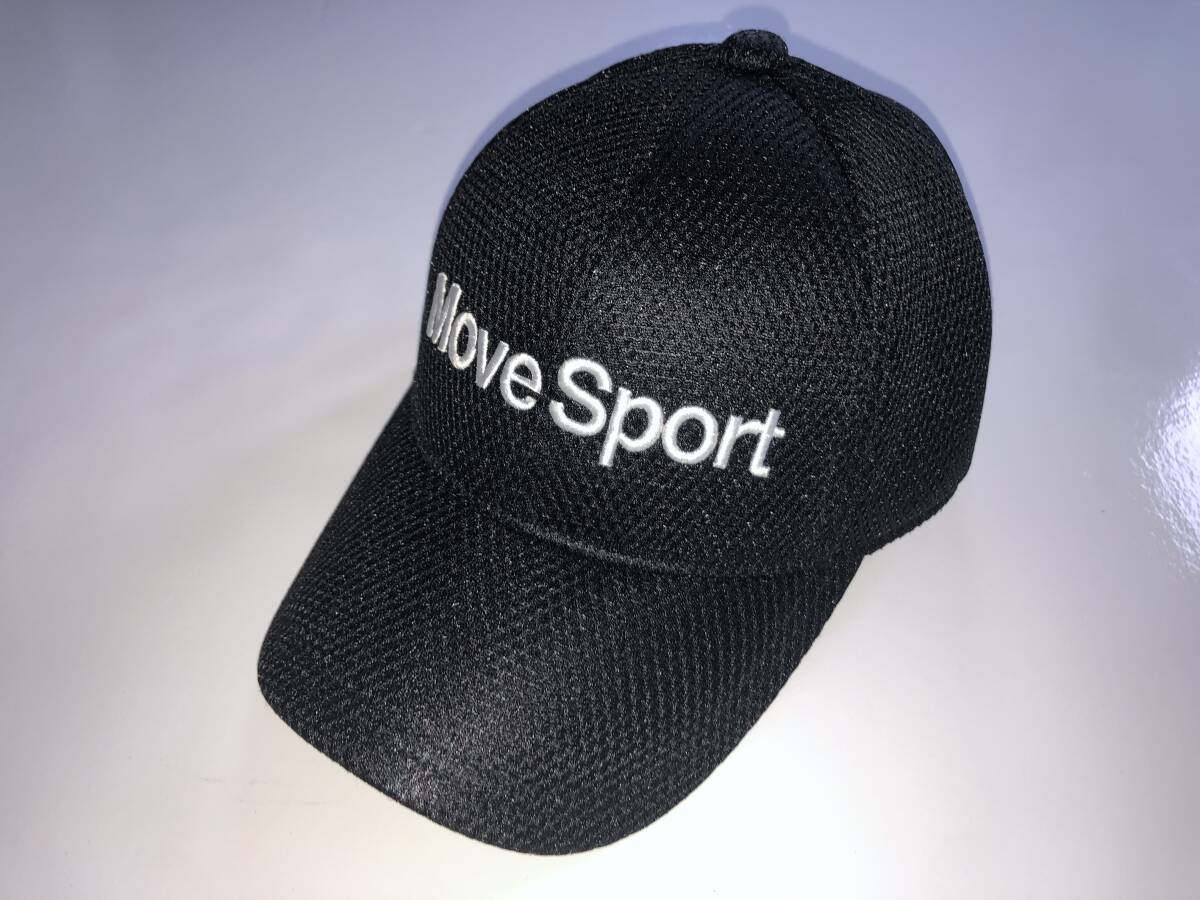 MoveSport（ムーブスポーツ）Wラッセルメッシュキャップ ブラック ST6SCP04U