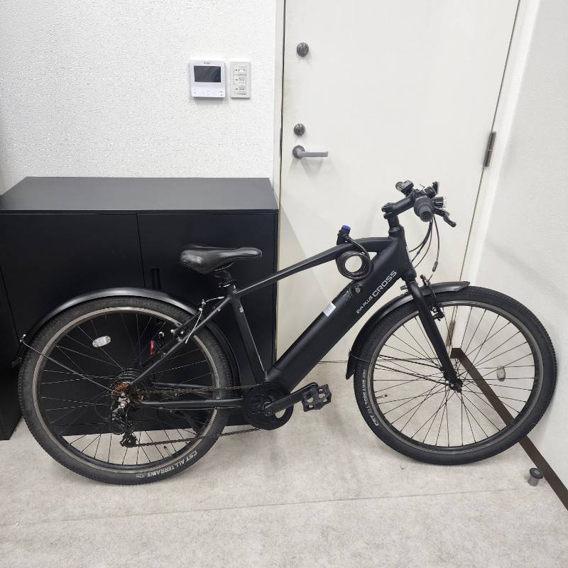 店頭引き取り大歓迎 サイモト 電動アシスト 自転車 エヴァプラス クロス EB-CRBAL-B277V-FAT-HD-BAA クロスバイク 【中古】 52604R5