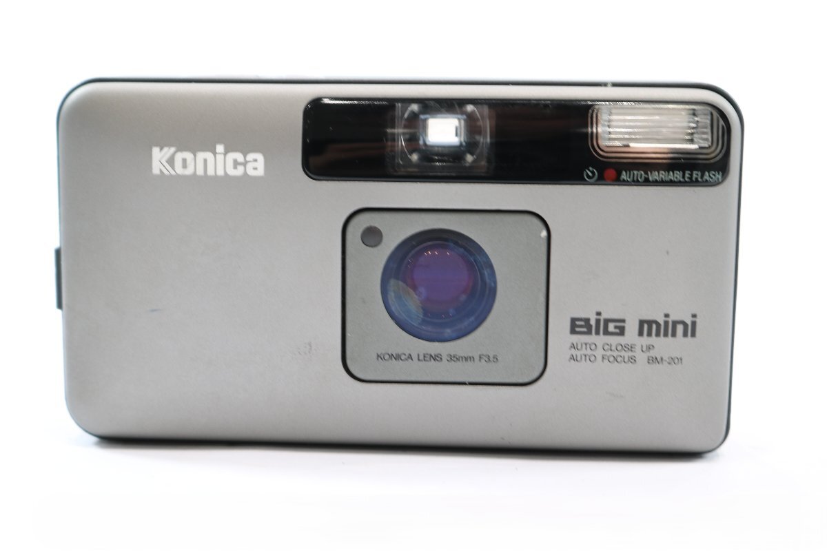 Konica コニカ Big mini BM-201 KONICA LENS 35mm F3.5 コンパクト フィルムカメラ 動作未確認 6027-ES