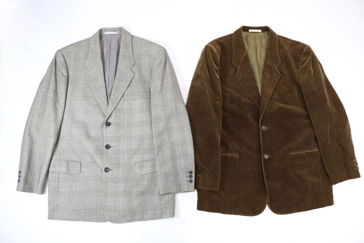 【2点】Papas パパス ジャケット 背広 アウター 上着 サイズ M 紳士 メンズ ファッション 服 まとめ 6149-AT