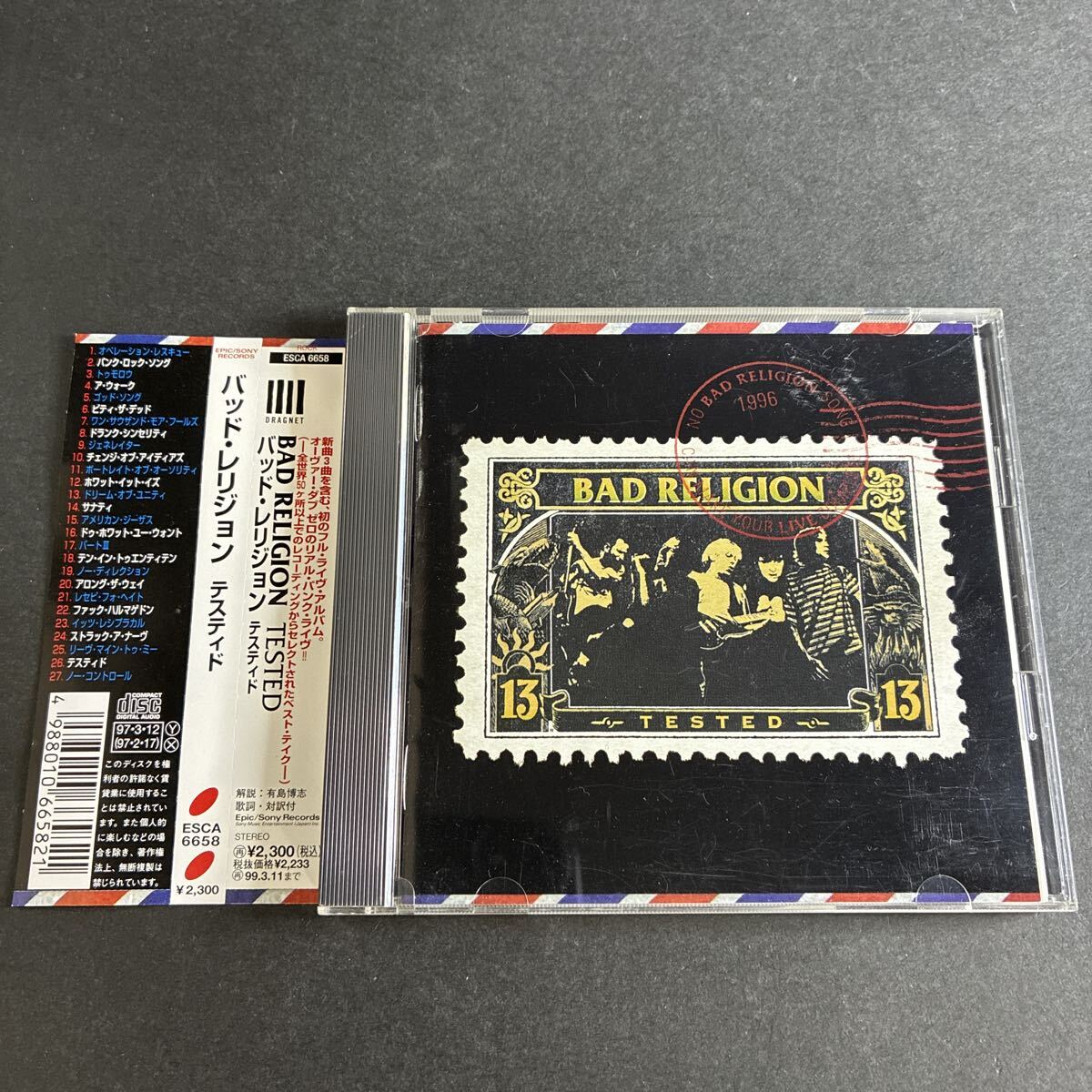 WY24【帯付】 テスティド/バッドレリジョン BAD RELIGION TESTED CD 帯あり