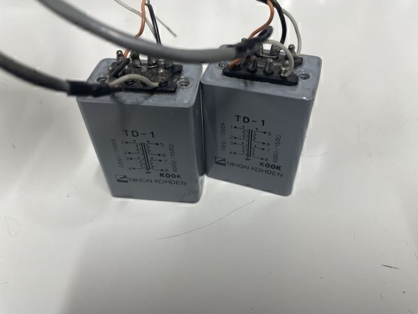 日本光電 NIHON KOHDEN TD-1 600Ω/150Ω ライントランス 2つセット　その1