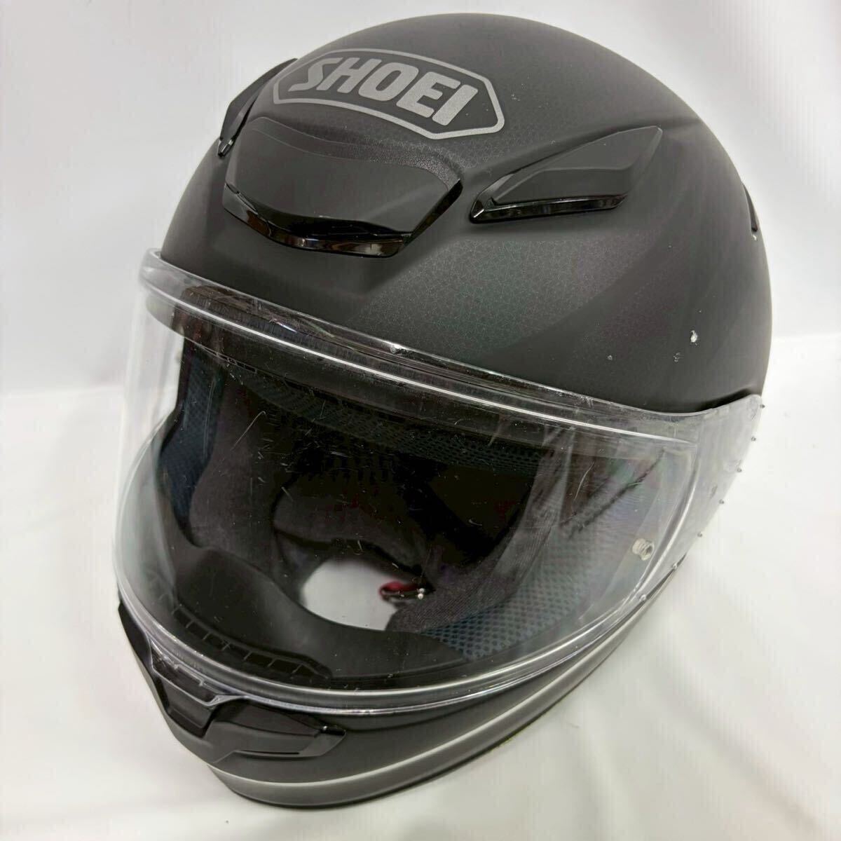 SHOEI Z-8 NOCTURNE フルフェイスヘルメット マットブラック 黒 白 59cm Lサイズ ショーエイ 当時物