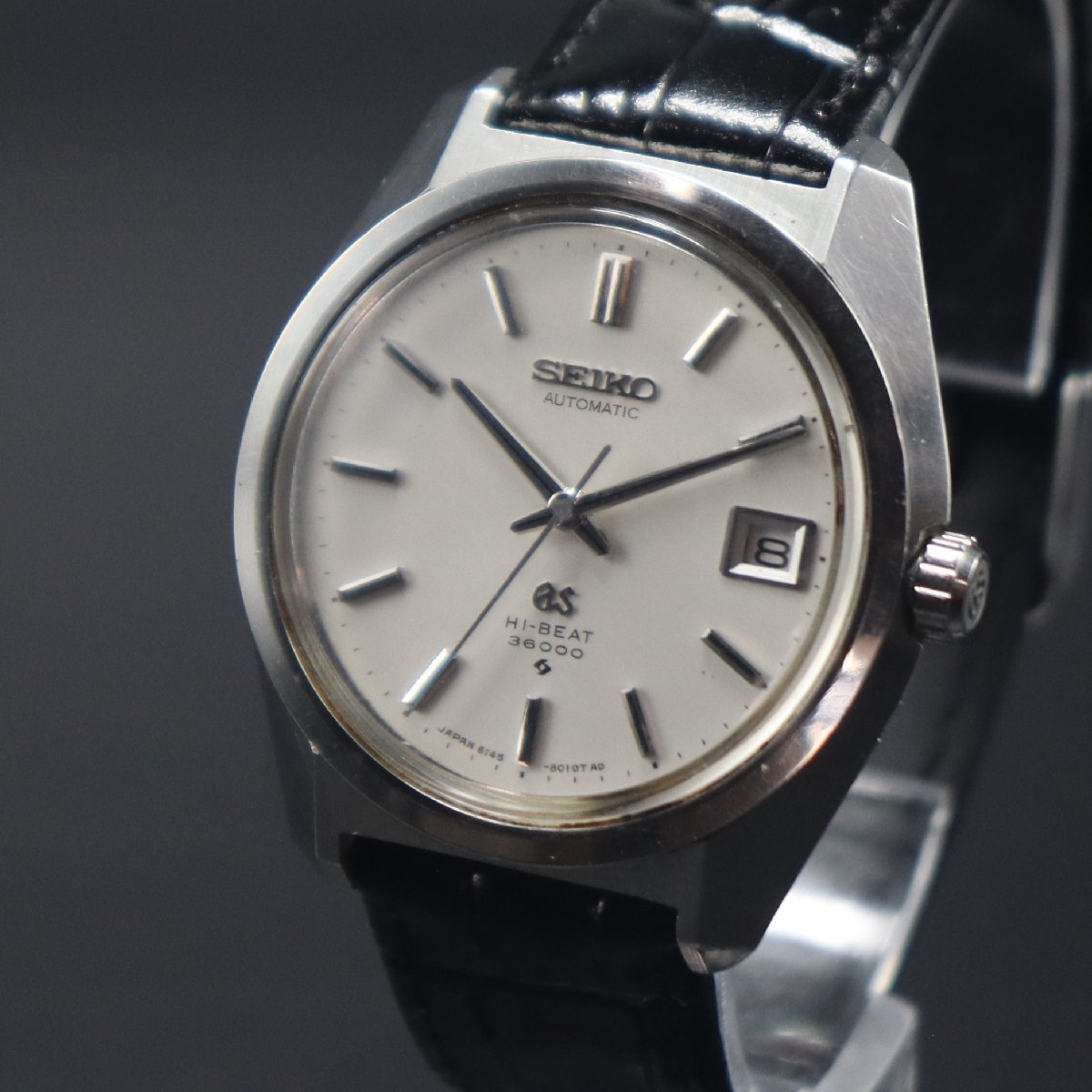 SEIKO 61GS HI-BEAT セイコー グランドセイコー ハイビート 6145-8000 Cal.6145A 自動巻 GSメダリオン 1969年 諏訪 デイト メンズ腕時計