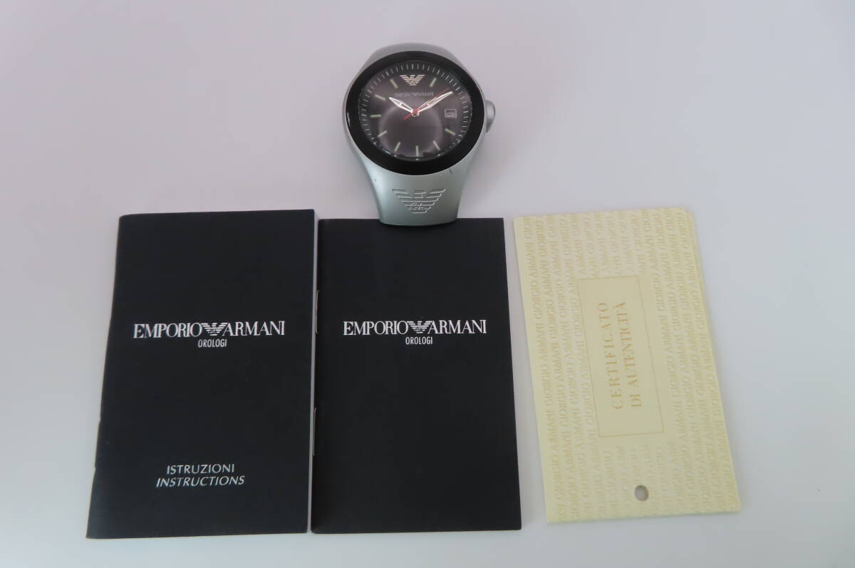 EMPORIO ARMANI エンポリオ アルマーニ AR-1104 ベルト切れ 腕時計 時計 中古品 管理ZI-LP