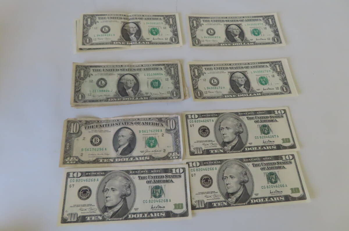 USA ドル 外国紙幣 お金 合計66ドル 現状品 管理ZI-YP