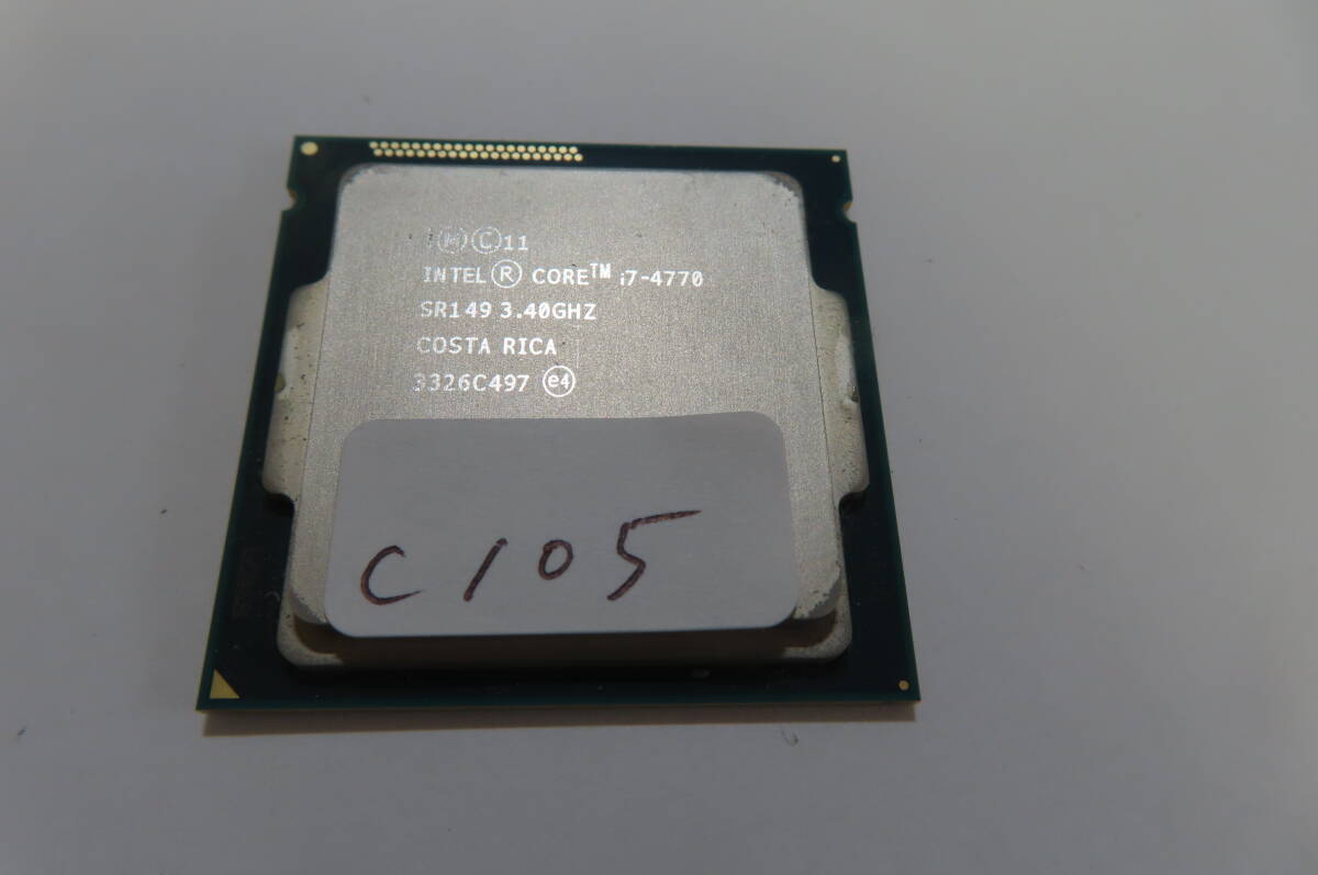 Intel Core i7 i7-4770 SR149 3.40GHz Socket1150 管理C105