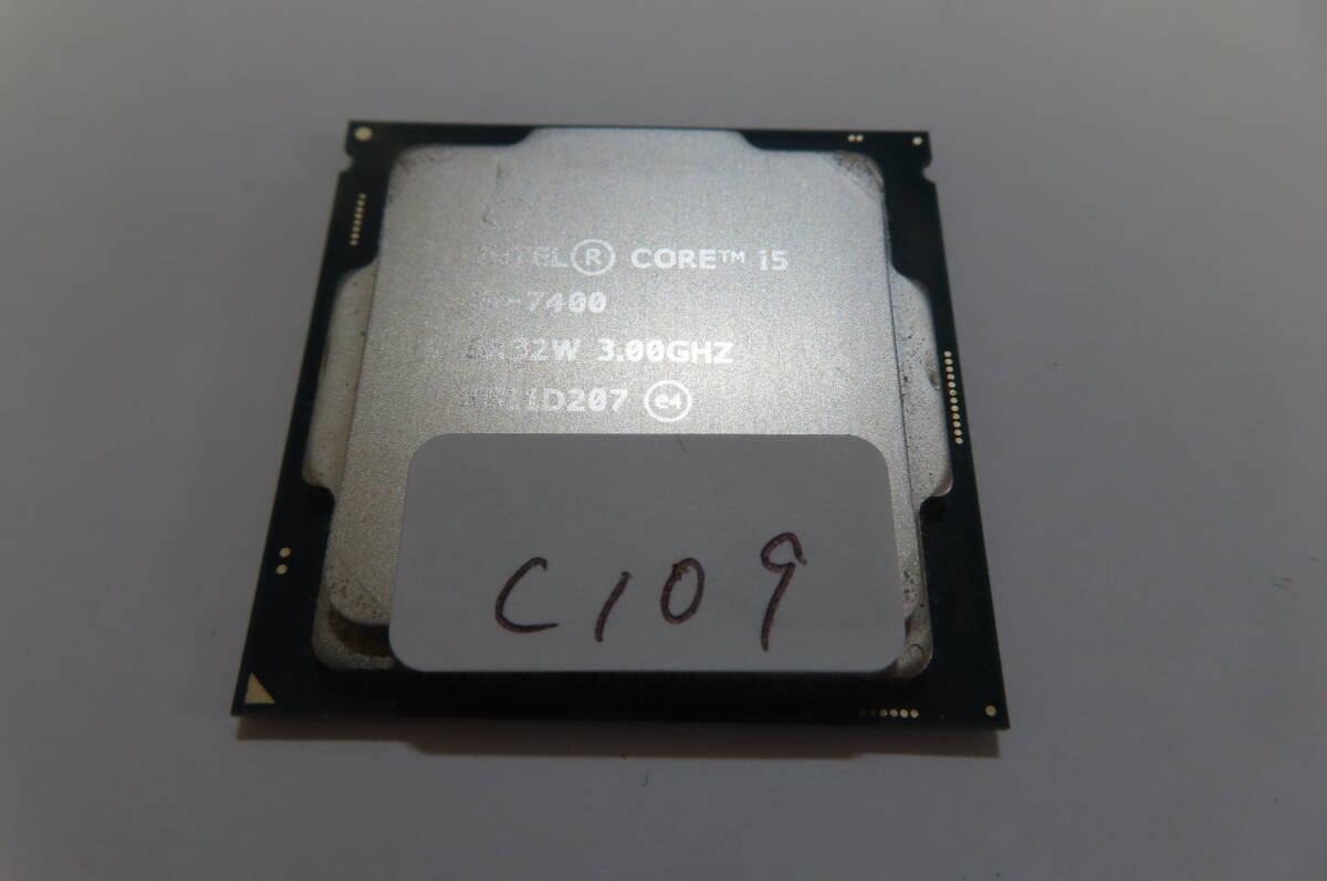 Intel Core i5 i5-7400 SR32W 3.00GHz Socket1151 管理C109