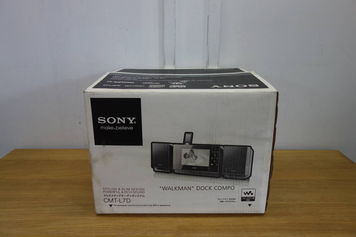 未使用 SONY マルチメディアオーディオシステム CMT-L7D ソニー ウォークマン ドック コンポ 現状品 管理ZI-120