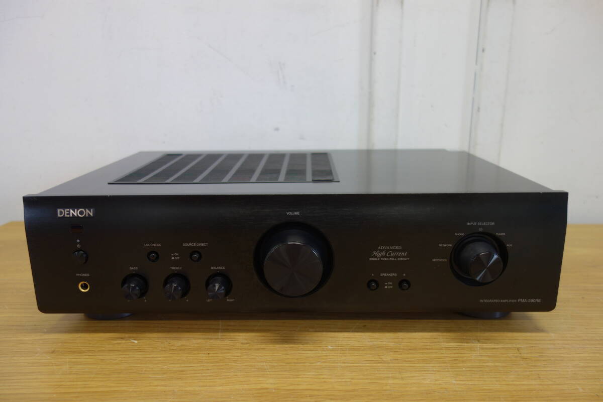 DENON PMA-390RE プリメインアンプ 2014年製 通電可 デノン リモコン無し 中古 ジャンク品 管理100