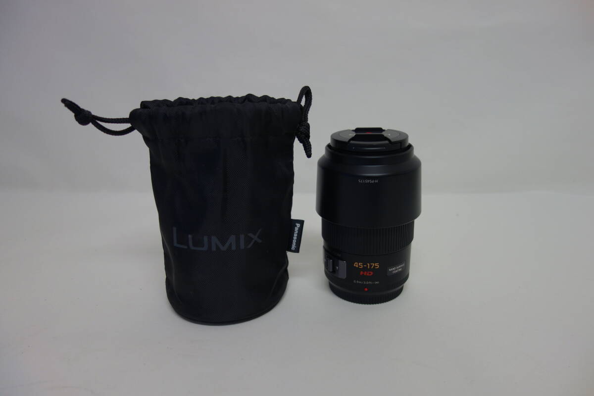 一眼 レンズ Panasonic H-PS45175 LUMIX G X VARIO 1:4.0-5.6/45-175 ASPH POWER O.I.S. 動作未確認 中古 ジャンク品 7 管理ZI-60