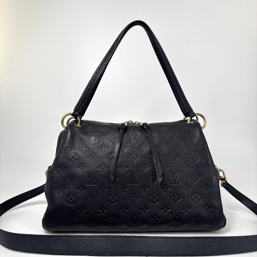 新品同様 Louis Vuitton ルイヴィトン モノグラムアンプラント ポンテュPM ショルダーバッグ M43719 ブラック ハンドバッグ