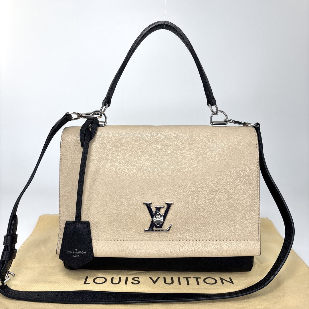 超極美品 Louis Vuitton ルイヴィトン ロックミー2 M50252ハンドバッグ ショルダーバッグ レディース ブラック 2way クリーム色