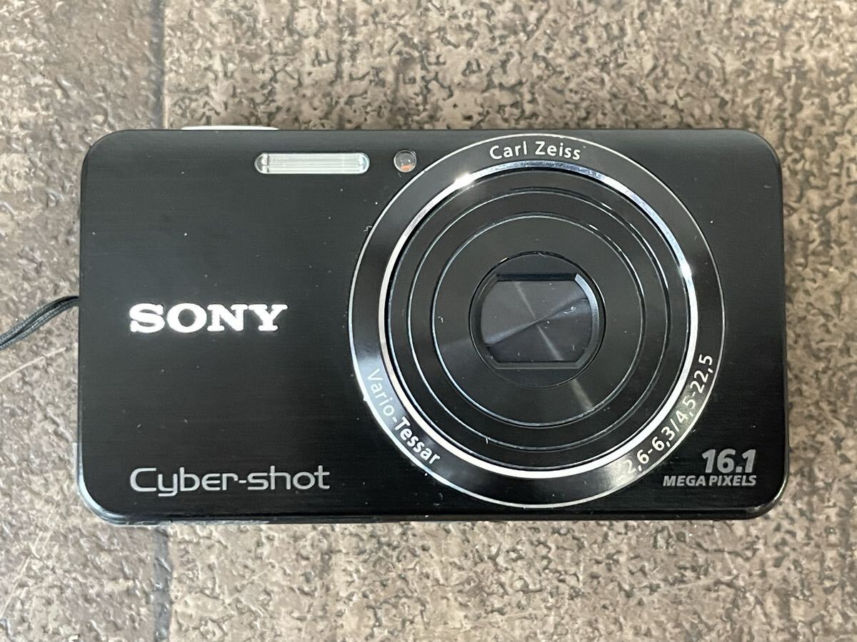 1円 送料無料 SONY ソニー Cyber-shot DSC-W570 ブラック 16.1MP ブラック 黒 サイバーショット デジカメ コンデジ カールツァイス